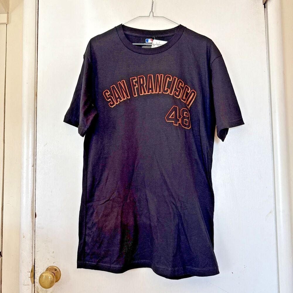 NWT Majestic San Francisco Giants Pablo Sandoval #48 Jersey T Shirt | Men's Med